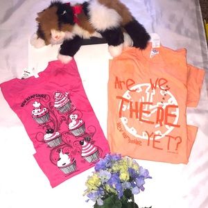 NWT NH Girls T-shirts bundle of 2 pastel colors